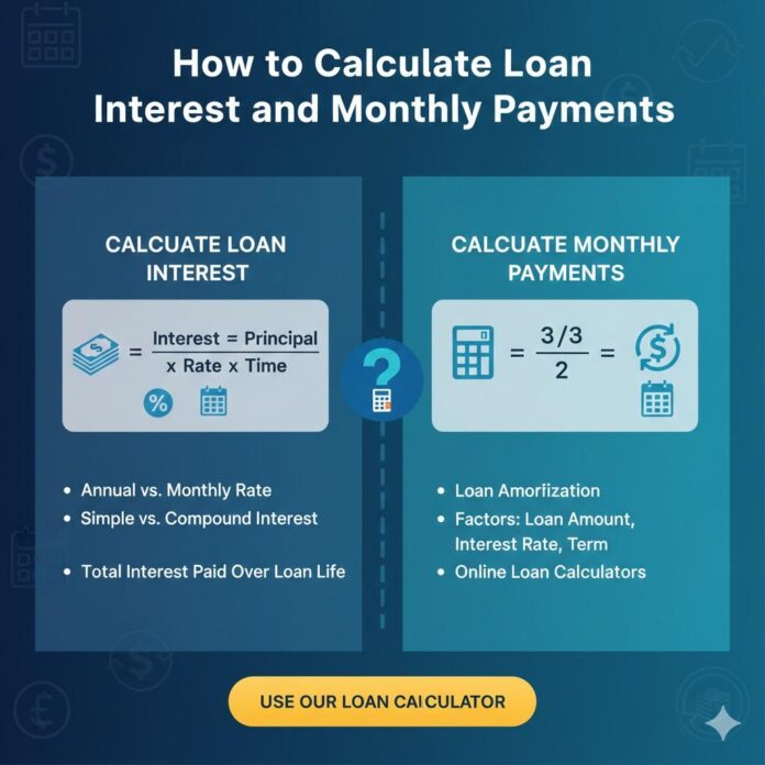 How to Calculate Loan Interest and Monthly Payments How to Calculate Loan Interest and Monthly Payments