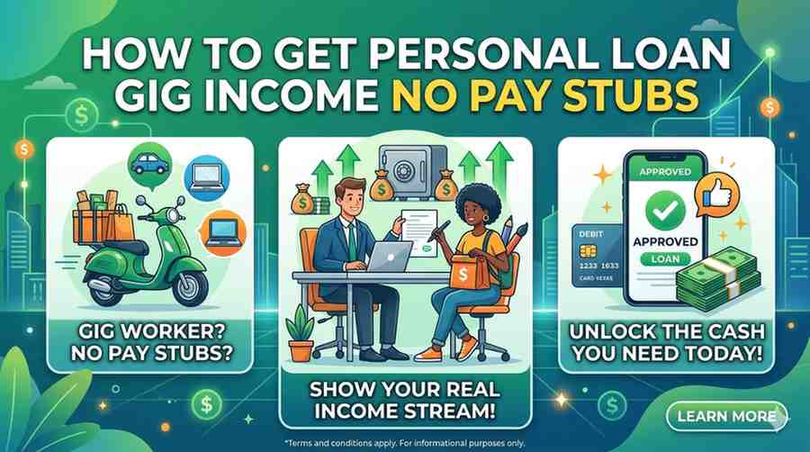 How to Get Personal Loan GIG Income No Pay Stubs